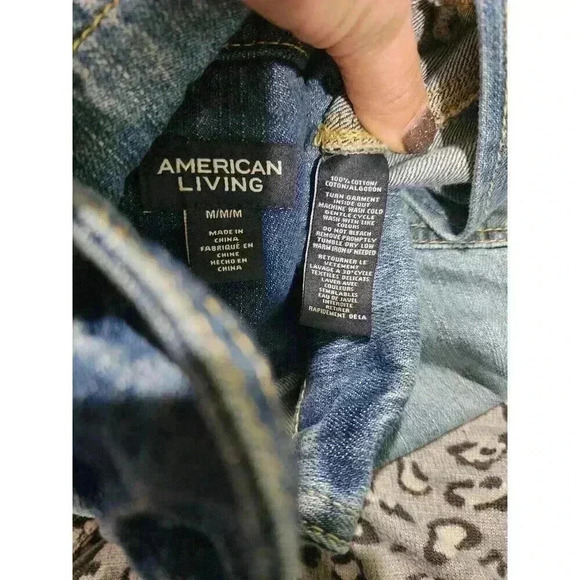 American Living by Ralph Lauren Women's Size Medium Jean Jacket Denim - Picture 4 of 6